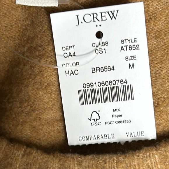 J Crew Sweater Dress in Extra Soft Yarn Camel Colored Dize M - Picture 5 of 9